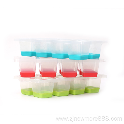 Easy-Release TPR & Flexible 8-Square Ice Cube Tray